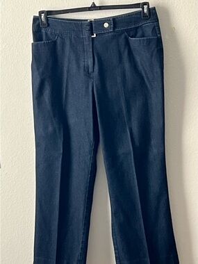 Focus 2000 Classy Women's Straight-Leg Jeans in Navy, Size 16PS